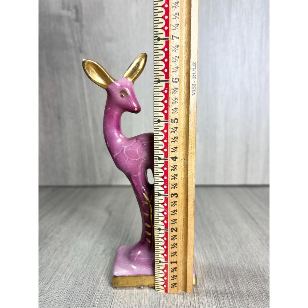 Vintage 40s Art Deco Deer Figurine Collectible Home Decor Cottagecore - Picture 8 of 8